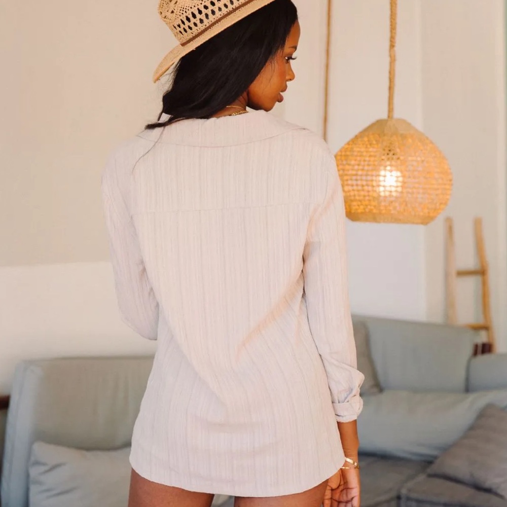 Textured Button Down Shirt - Picture 2 of 11